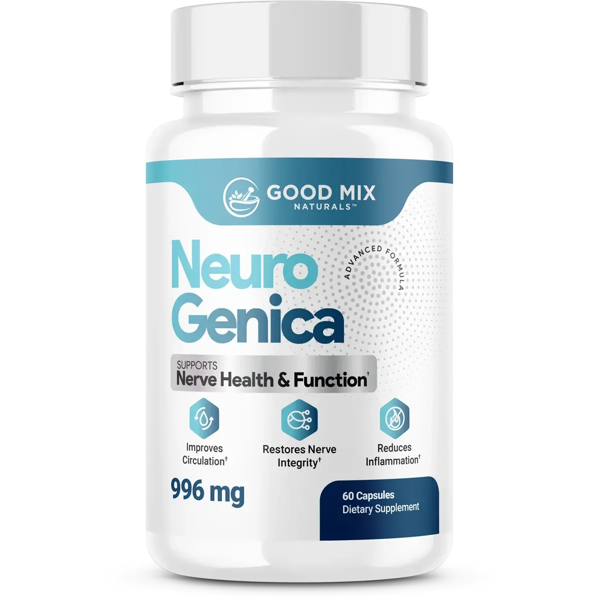 NeuroGenica Cognitive Support — Front Label